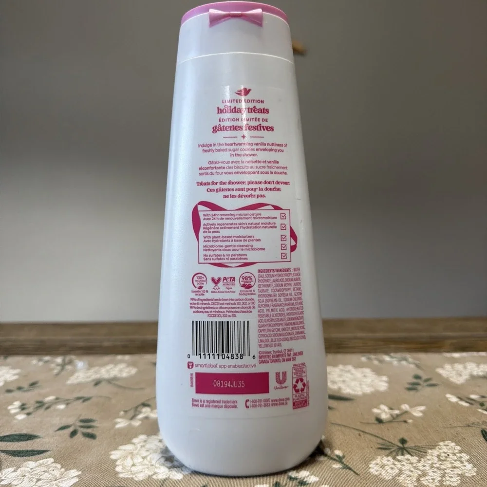 Dove Sugar Cookie, Liquid Body Wash Holiday Treats Limited‎ Edition 20 oz